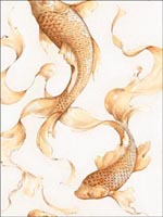 Fish Wallpaper AI40610 by Seabrook Wallpaper for sale at Wallpapers To Go