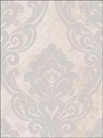Vouge Damask Wallpaper NE50108 by Seabrook Wallpaper for sale at Wallpapers To Go