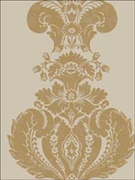 Baudelaire Linen and Gold Wallpaper 941003 by Cole and Son Wallpaper for sale at Wallpapers To Go
