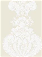 Baudelaire White and Ivory Wallpaper 941005 by Cole and Son Wallpaper for sale at Wallpapers To Go