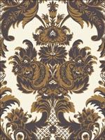 Wyndham Black and Gold Wallpaper 943014 by Cole and Son Wallpaper for sale at Wallpapers To Go