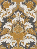 Aldwych Black and Gold Wallpaper 945027 by Cole and Son Wallpaper for sale at Wallpapers To Go