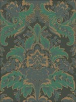 Aldwych Green and Gold Wallpaper 945028 by Cole and Son Wallpaper for sale at Wallpapers To Go