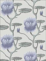 Summer Lily Blue Aqua Pearl Wallpaper 954024 by Cole and Son Wallpaper for sale at Wallpapers To Go