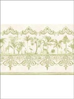 Rousseau Old Olive Border 9910045 by Cole and Son Wallpaper for sale at Wallpapers To Go