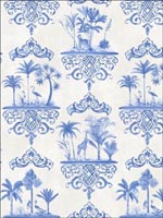 Rousseau Cobalt Blue Wallpaper 999037 by Cole and Son Wallpaper for sale at Wallpapers To Go