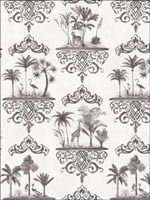 Rousseau Charcoal Wallpaper 999039 by Cole and Son Wallpaper for sale at Wallpapers To Go