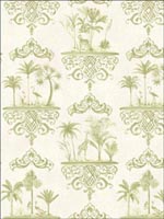 Rousseau Old Olive Wallpaper 999040 by Cole and Son Wallpaper for sale at Wallpapers To Go