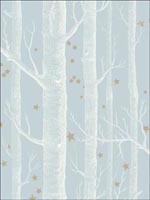 Woods and Stars Powder Blue Wallpaper 10311051 by Cole and Son Wallpaper for sale at Wallpapers To Go
