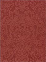 Dorian Damask Red Wallpaper T89106 by Thibaut Wallpaper for sale at Wallpapers To Go