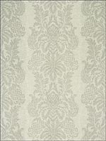 French Quarter Damask Pewter Wallpaper T89111 by Thibaut Wallpaper for sale at Wallpapers To Go