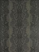 French Quarter Damask Charcoal Wallpaper T89114 by Thibaut Wallpaper for sale at Wallpapers To Go