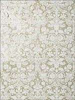 Curtis Damask White on Silver Cork Wallpaper T89117 by Thibaut Wallpaper for sale at Wallpapers To Go
