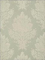Licata Damask Sage Wallpaper T89153 by Thibaut Wallpaper for sale at Wallpapers To Go
