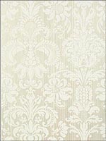 Ashley Damask Pearl Wallpaper T89172 by Thibaut Wallpaper for sale at Wallpapers To Go
