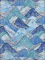 Edo Linen Teal Multipurpose Fabric GWF2814513 by Groundworks Fabrics for sale at Wallpapers To Go