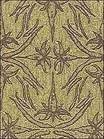 Lily Branch Lime Upholstery Fabric GWF292623 by Groundworks Fabrics for sale at Wallpapers To Go