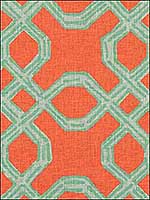 Well Connected Aqua Orange Multipurpose Fabric 2011101125 by Lee Jofa Fabrics for sale at Wallpapers To Go