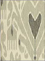 Khalat Ikat Ebony Pewter Multipurpose Fabric 2013138811 by Lee Jofa Fabrics for sale at Wallpapers To Go