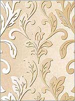 Leaf Scroll Metallics Striped Wallpaper TX34842 by Norwall Wallpaper for sale at Wallpapers To Go