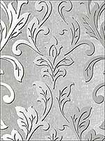 Leaf Scroll Faux Striped Wallpaper TX34843 by Norwall Wallpaper for sale at Wallpapers To Go