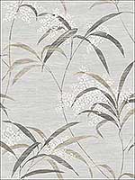 Leaves Striped Metallics Wallpaper NA50108 by Pelican Prints Wallpaper for sale at Wallpapers To Go
