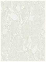 Leaf Trail Linen Look Metallics Wallpaper NA50516 by Pelican Prints Wallpaper for sale at Wallpapers To Go