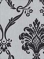 Satins Metallics Damask Wallpaper CS27371 by Norwall Wallpaper for sale at Wallpapers To Go