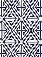 Demetrius Applique Navy Fabric W724302 by Thibaut Wallpaper for sale at Wallpapers To Go