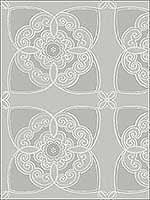 Lace Tile Wallpaper NV61508 by Pelican Prints Wallpaper for sale at Wallpapers To Go