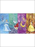 Disney Princess Scenes XL 7 Panel Mural JL1391M by York Wallpaper for sale at Wallpapers To Go