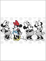 Minnie Rocks The Dots XL 7 Panel Mural JL1407M by York Wallpaper for sale at Wallpapers To Go