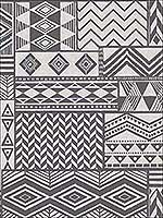 Terrestrial Black Geometric Wallpaper 356122 by Kennenth James Wallpaper for sale at Wallpapers To Go