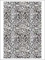 Painted Lace Light Grey Damask 4 Panel Mural 356204 by Kennenth James Wallpaper for sale at Wallpapers To Go