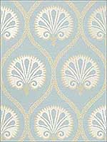 Kimberly Aqua Wallpaper T85017 by Thibaut Wallpaper for sale at Wallpapers To Go