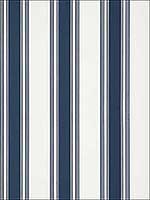 Brittany Stripe Navy Wallpaper T85047 by Thibaut Wallpaper for sale at Wallpapers To Go