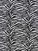 Serengeti Black and White Fabric F985028 by Thibaut Fabrics for sale at Wallpapers To Go