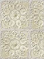 Iron Tile Wallpaper IR52005 by Pelican Prints Wallpaper for sale at Wallpapers To Go