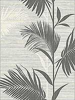 Away On Holiday Black Palm Wallpaper PS40300 by Kenneth James Wallpaper for sale at Wallpapers To Go