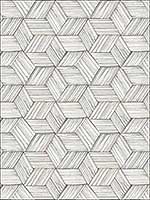 Intertwined Grey Geometric Wallpaper PS41400 by Kenneth James Wallpaper for sale at Wallpapers To Go