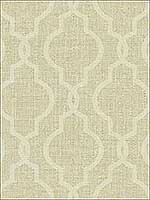 Geometric Jute Gold Quatrefoil Wallpaper PS41704 by Kenneth James Wallpaper for sale at Wallpapers To Go