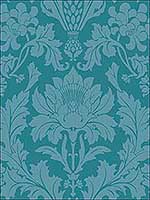 Fonteyn Teal Wallpaper 1087033 by Cole and Son Wallpaper for sale at Wallpapers To Go