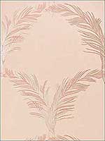 Plumes Metallic on Blush Wallpaper AT7924 by Anna French Wallpaper for sale at Wallpapers To Go