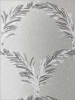 Plumes Metallic Silver Wallpaper AT7926 by Anna French Wallpaper for sale at Wallpapers To Go