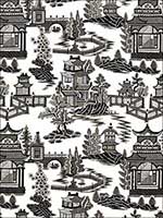Nanjing Smoke Fabric 174433 by Schumacher Fabrics for sale at Wallpapers To Go
