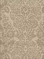 Malay Damask Print Chanterelle Fabric 174612 by Schumacher Fabrics for sale at Wallpapers To Go