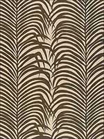 Zebra Palm Jute Print Java Fabric 174970 by Schumacher Fabrics for sale at Wallpapers To Go