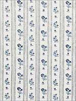 Cabanon Stripe Bleu Fabric 175963 by Schumacher Fabrics for sale at Wallpapers To Go