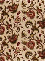 Jacobean Printed Crewel Burnish Sage Fabric 2639312 by Schumacher Fabrics for sale at Wallpapers To Go