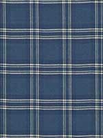 Check Rustique Atlantic Blue Fabric 50204 by Schumacher Fabrics for sale at Wallpapers To Go